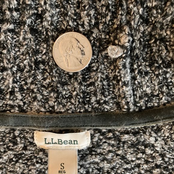 LL Bean Cowlneck Sweater black/white - Picture 10 of 10